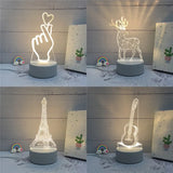 Luminária 3D decoração suave