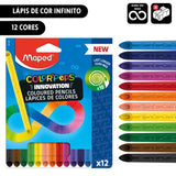 Lápis de Cor Infinito 12 cores ColorPeps Maped