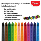 Lápis de Cor Infinito 12 cores ColorPeps Maped